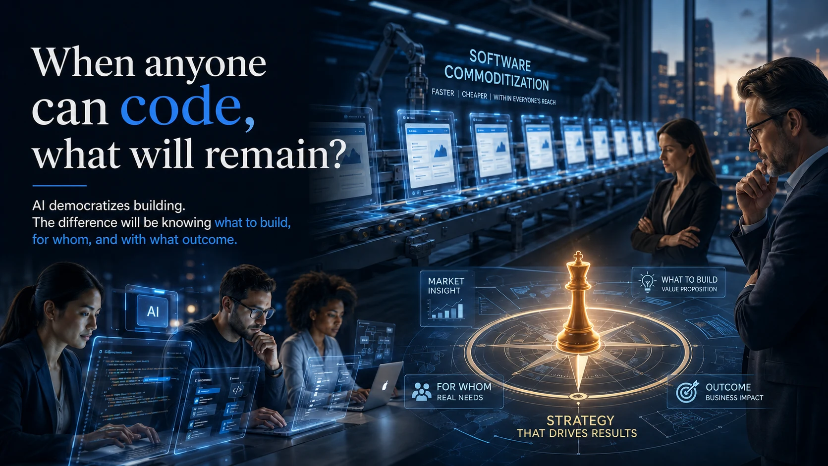When Anyone Can Code, What Will Remain?